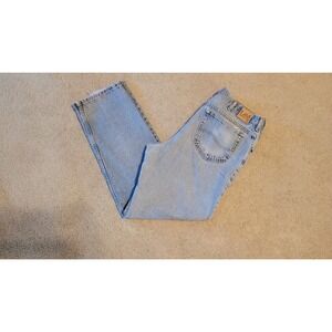 Vintage Lee Relaxed Fit‎ Light Wash Denim Jeans Mens Size 38x32 Casual Everyday